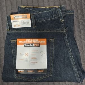 Timberland PRO Blue Straight Jeans Classic Fit